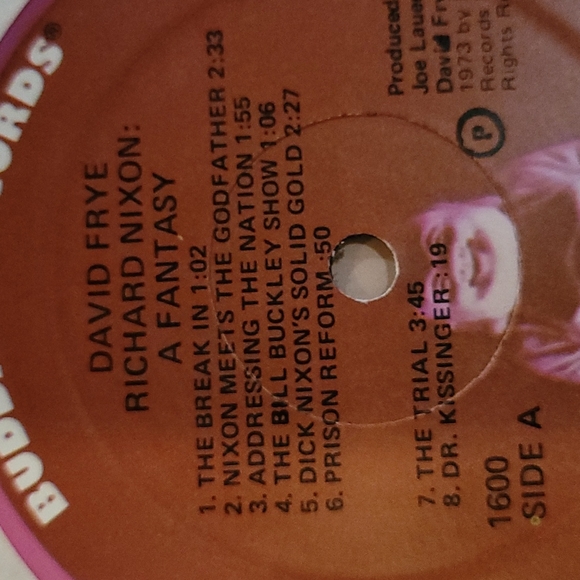 David Frye Richard Nixon : A Fantasy Album - Picture 5 of 5